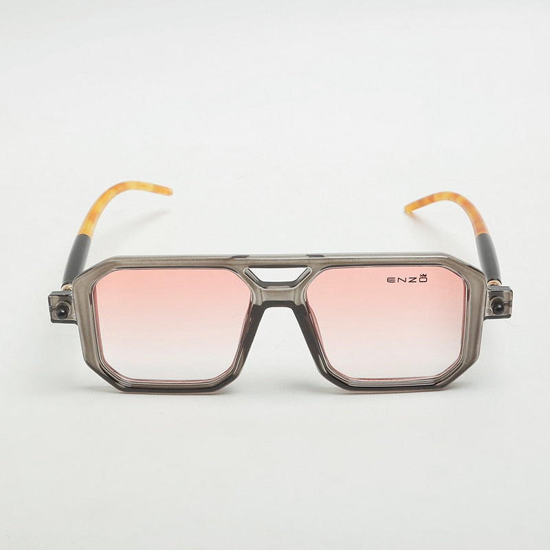 Enzo Detail Square (Gray) Sunglasses